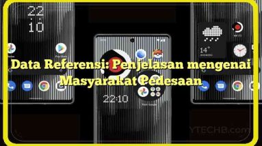 Data Referensi: Penjelasan mengenai Masyarakat Pedesaan